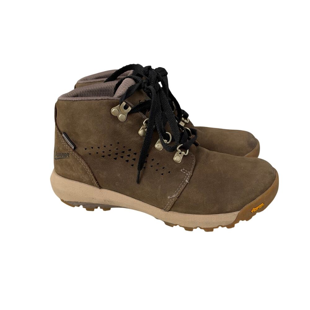 Danner Inquire Chukka 4" Boots Womens Size 7.5 Brown Hiking Leather Vibram Soles